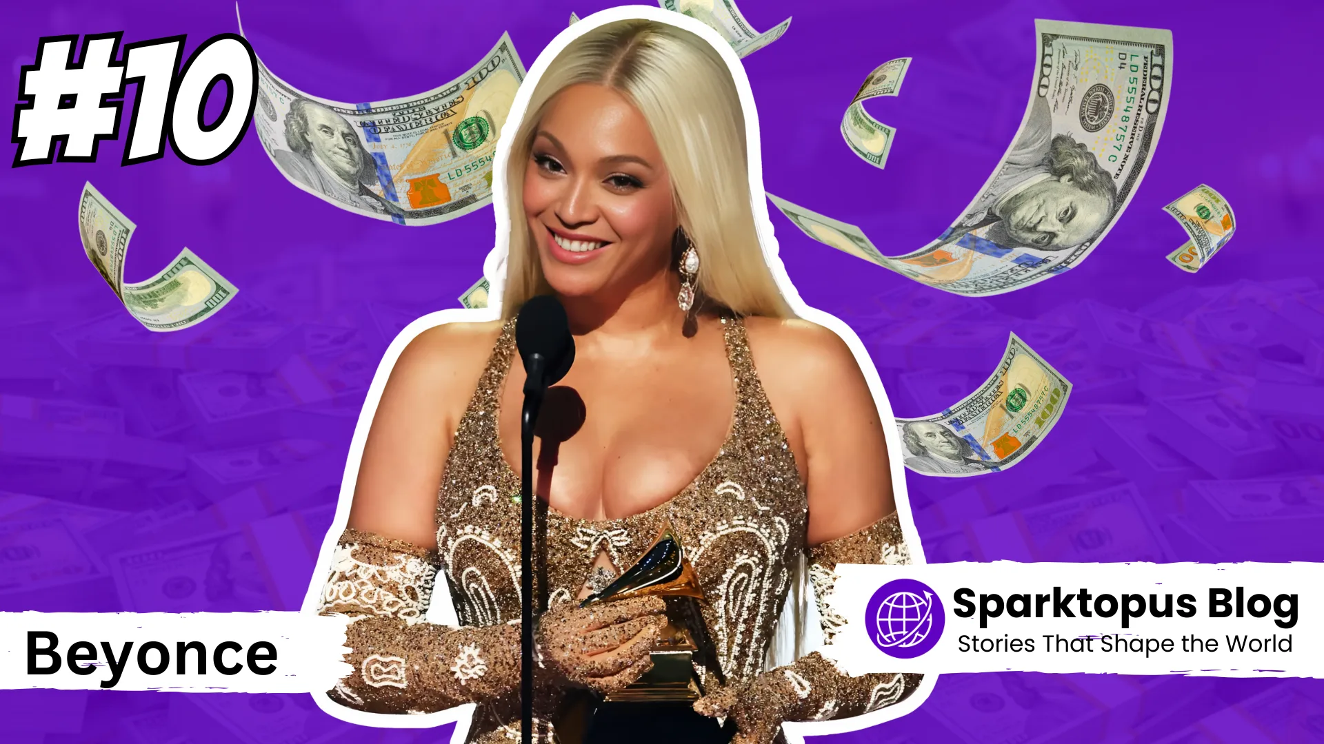 Beyoncé – ranked #10 among the richest musicians in the world 2025.