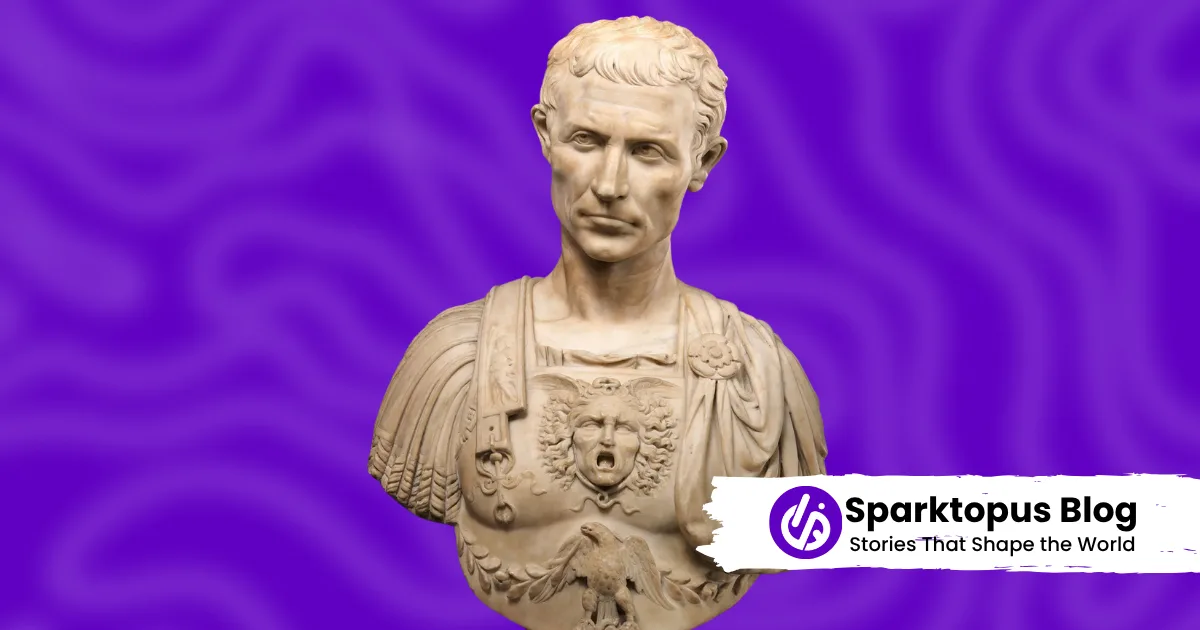 A sculpture of julius caesar