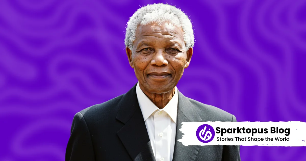 A photo of nelson mandela