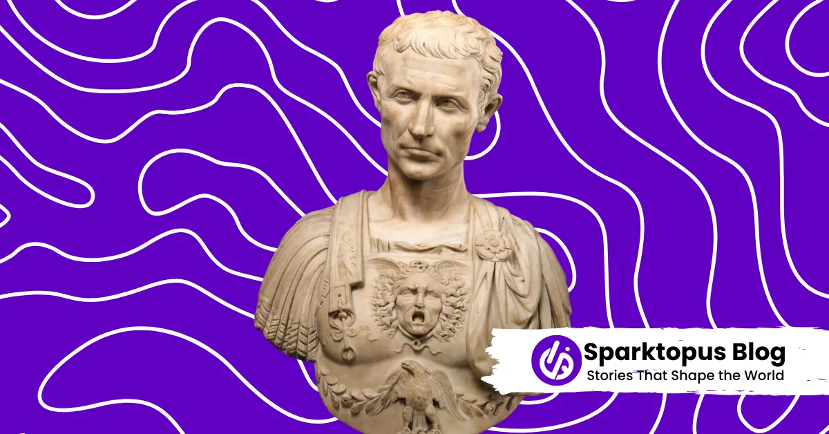 A sculpture of julius caesar