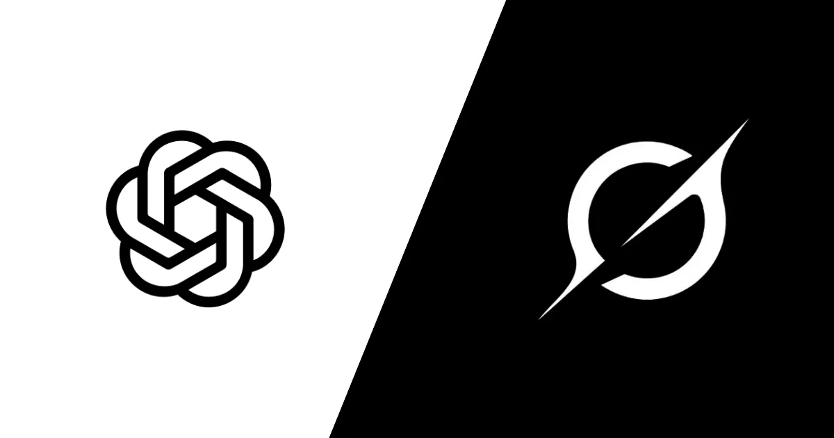 ChatGPT and Grok AI logos side by side in a futuristic digital interface, symbolizing an AI tools comparison in 2025