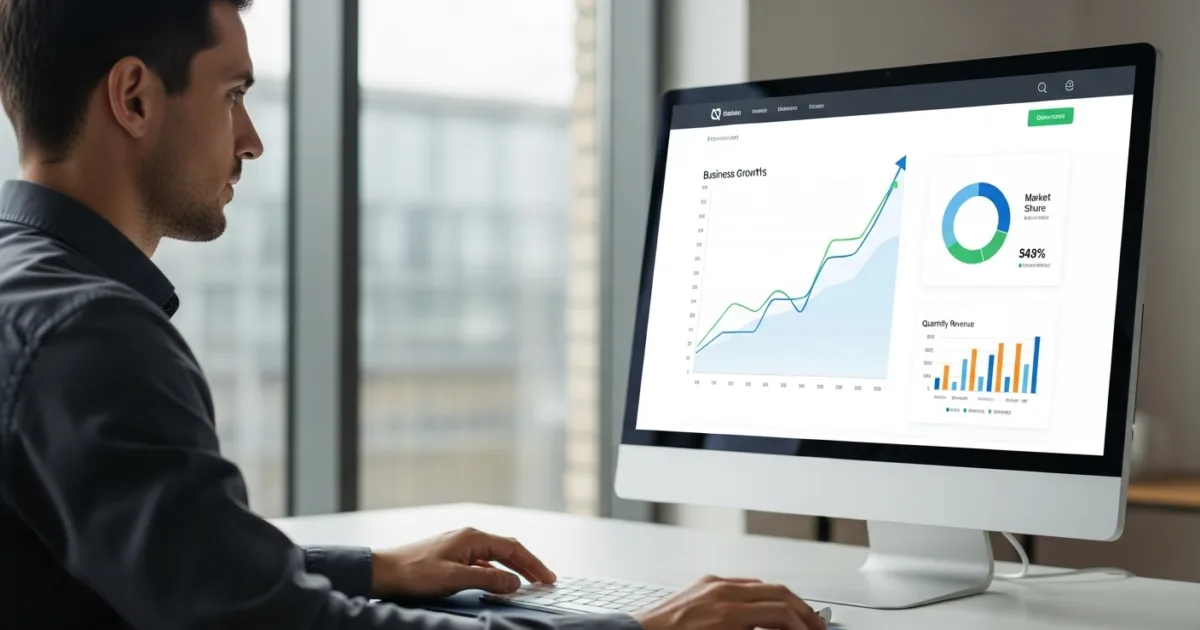 Developer optimizing a modern business website for growth and higher online sales in 2025.