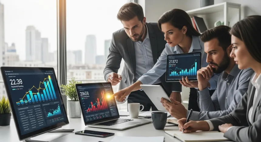 Team using quick SEO strategies to boost website rankings and organic traffic.