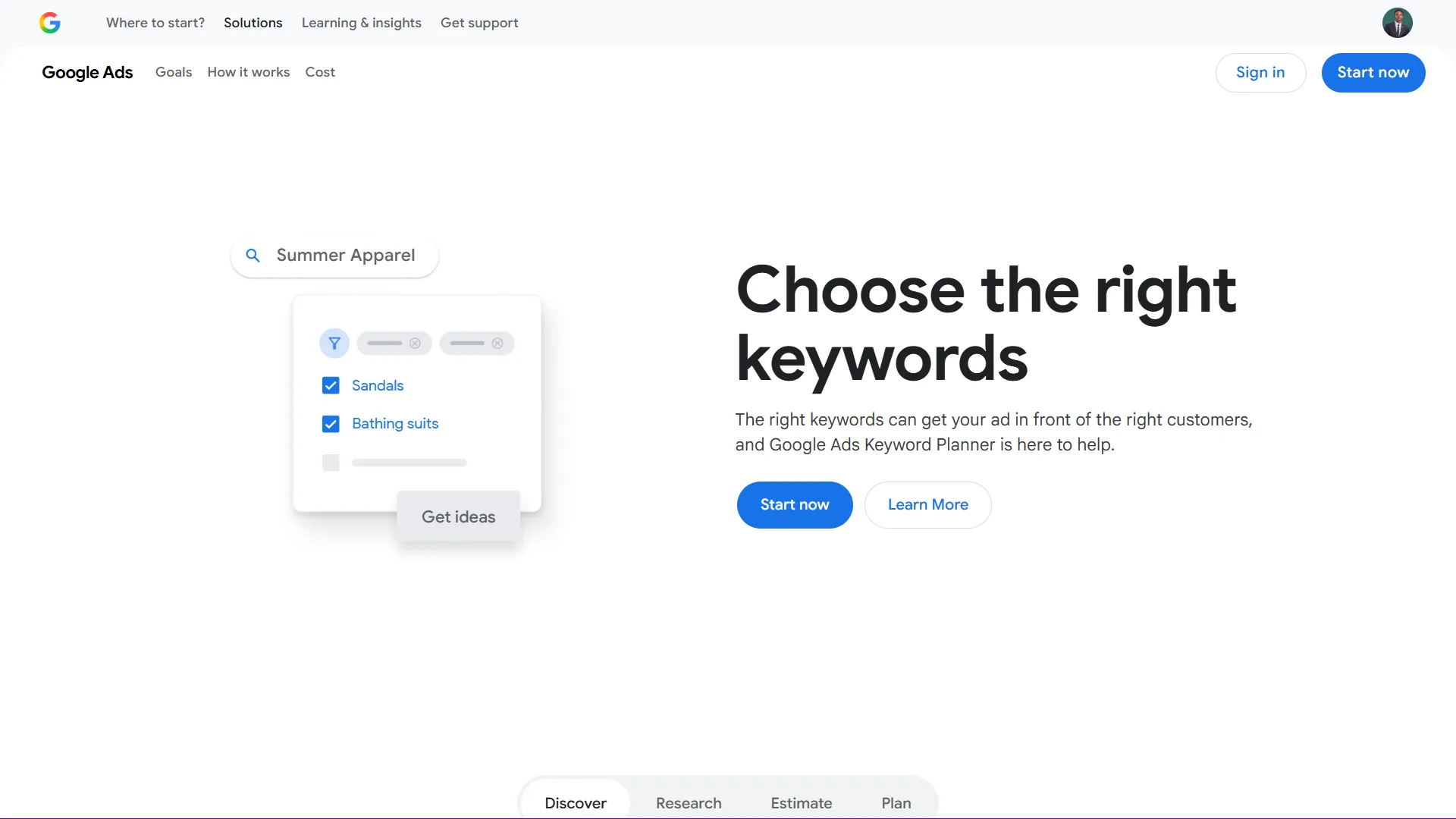 Google Keyword Planner