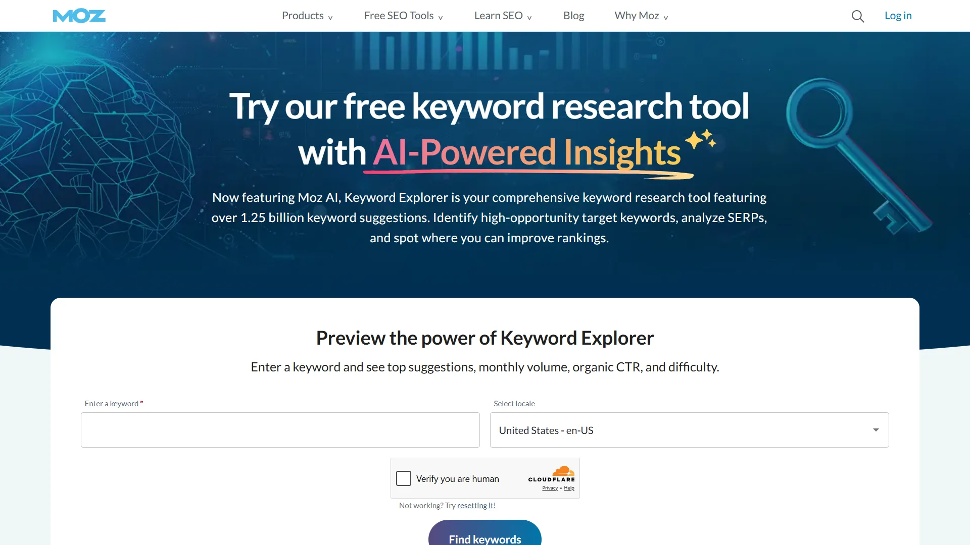 Moz Keyword Explorer