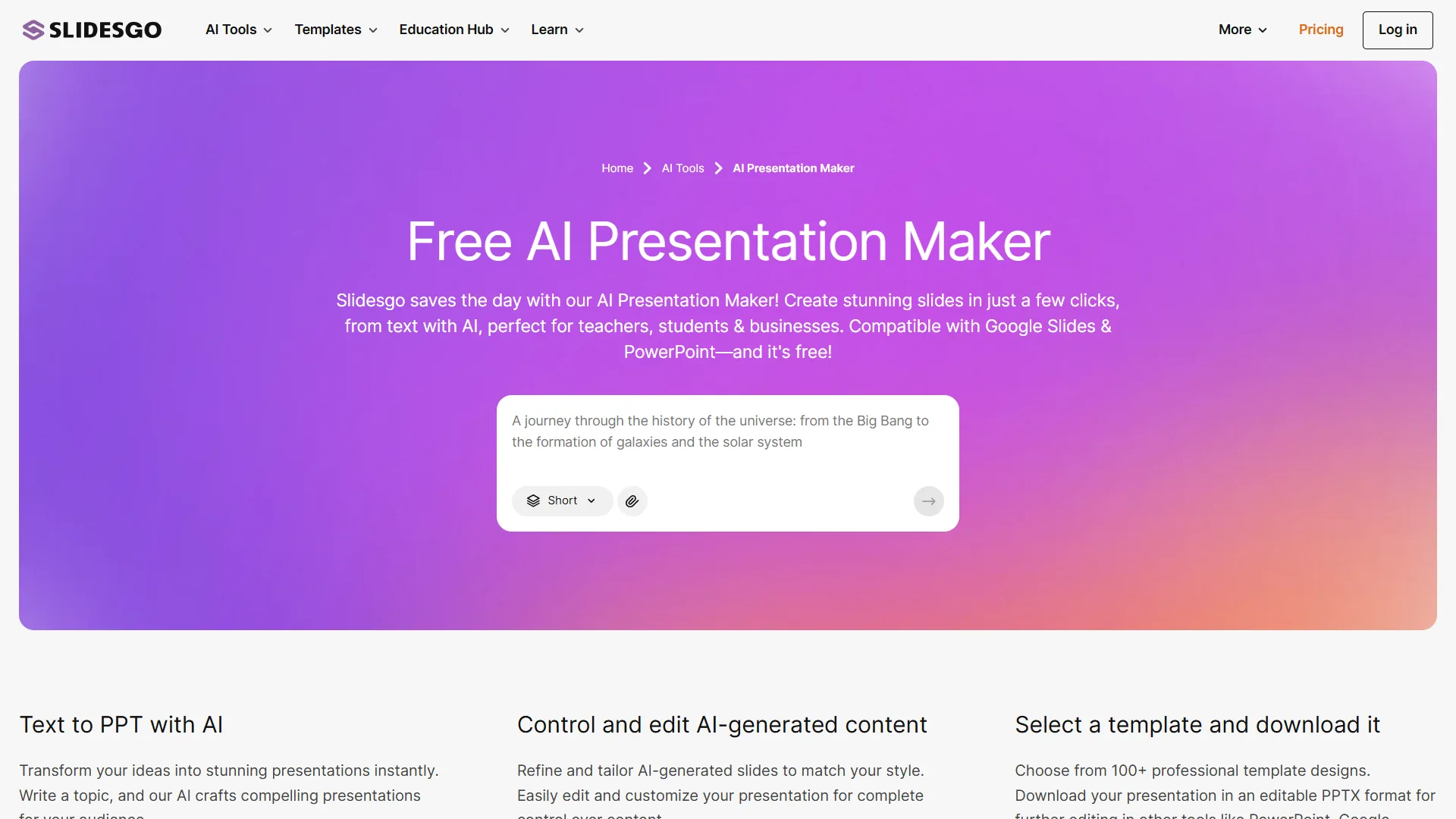 Slidesgo AI