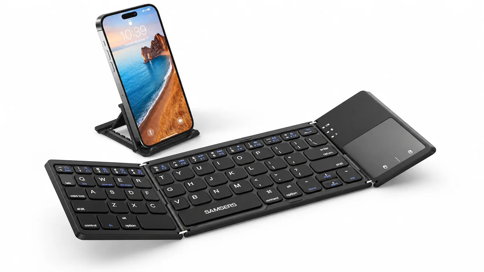Bluetooth Folding Keyboard with Touchpad