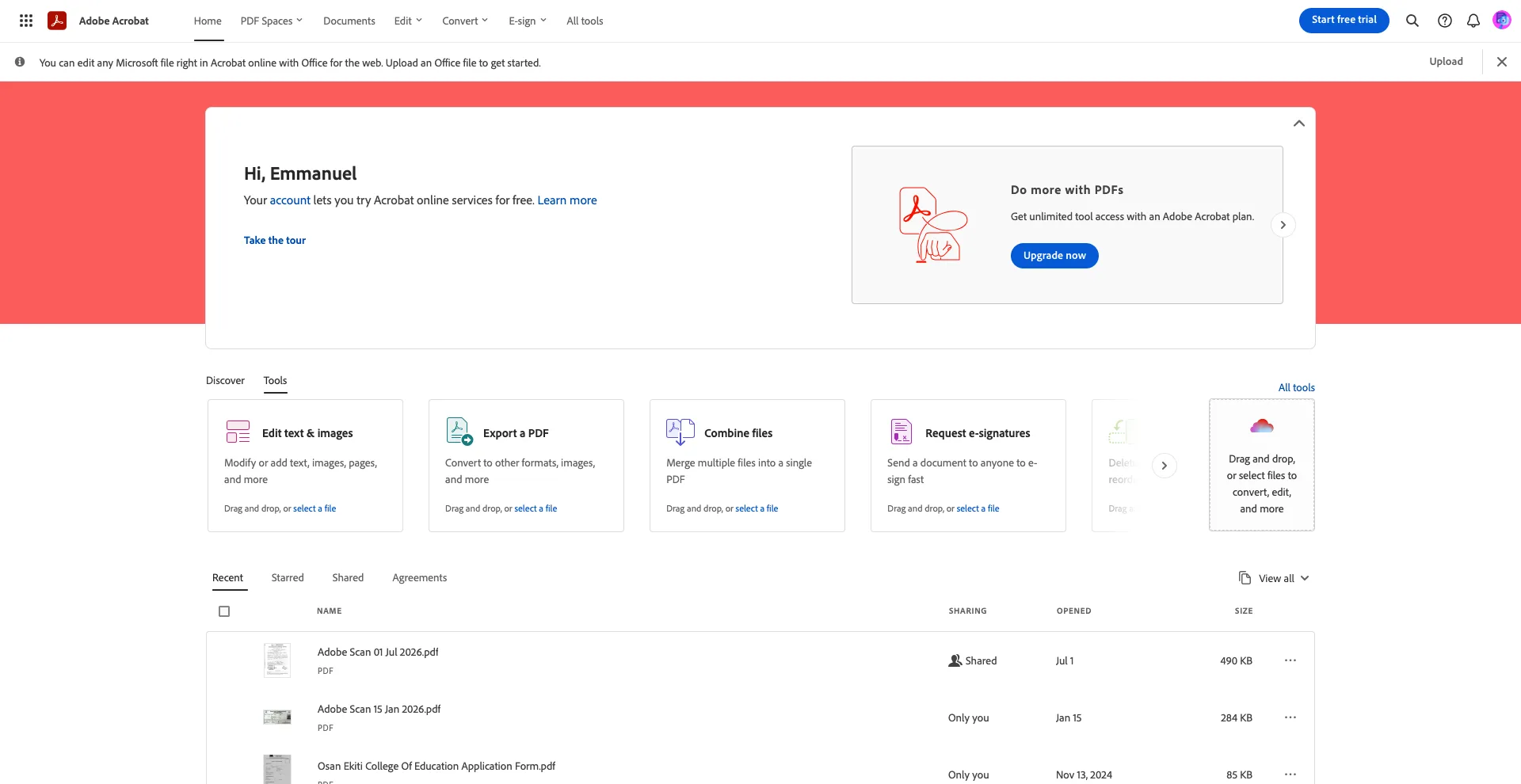 Adobe Acrobat Online